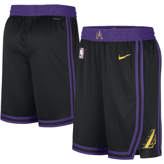 Los Angeles Lakers Team Basketball Shorts Black City Edition 19/20