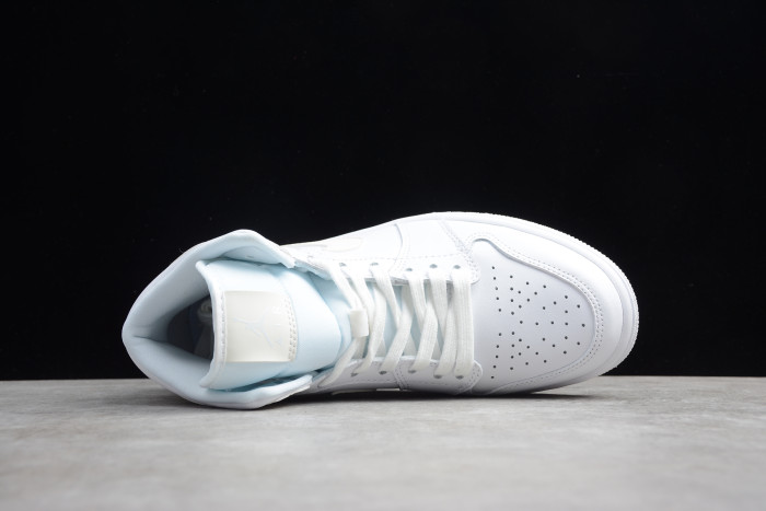 Air Jordan Wmns Air Jordan 1 Mid 'White Ivory' BQ6472-112