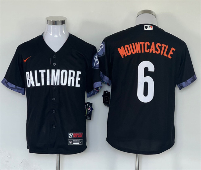 Baltimore Orioles Jersey Black City Version NO.6 MOUNTCASTLE