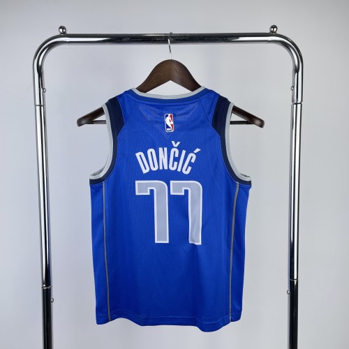Dallas Mavericks Kids Jersey Blue City Edition 22/23 No.77 Dončić