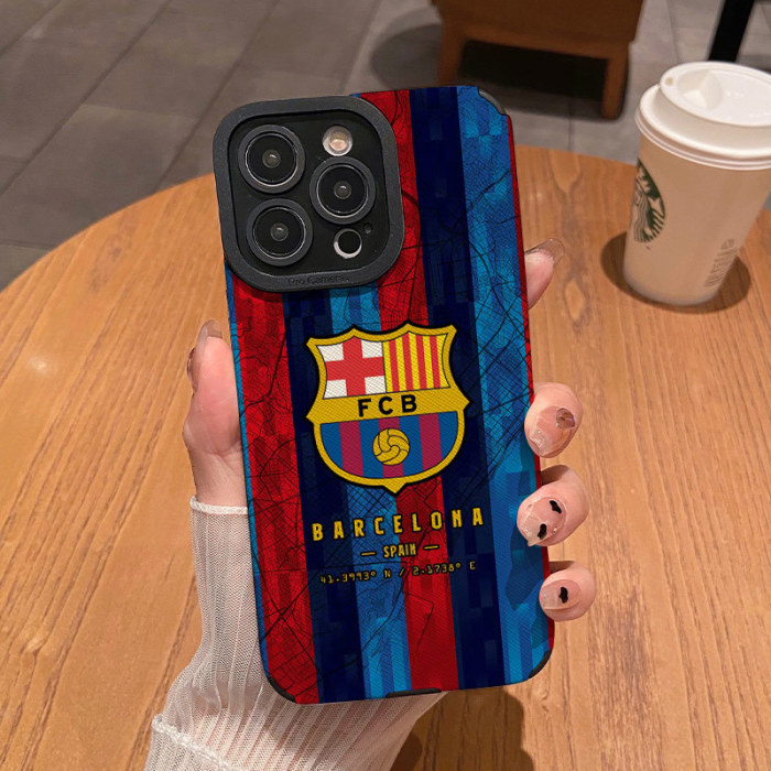 Football Phone Case For iPhone 16 16PRO 16PROMAX 15 15PRO 14 12 11 XS Max Matte Shockproof Soft Silicone Cover