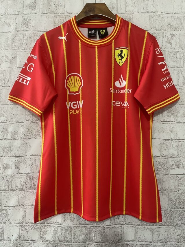 Ferrari Team X Leclerc Soccer Jersey Burnt Red NO.16 Leclerc