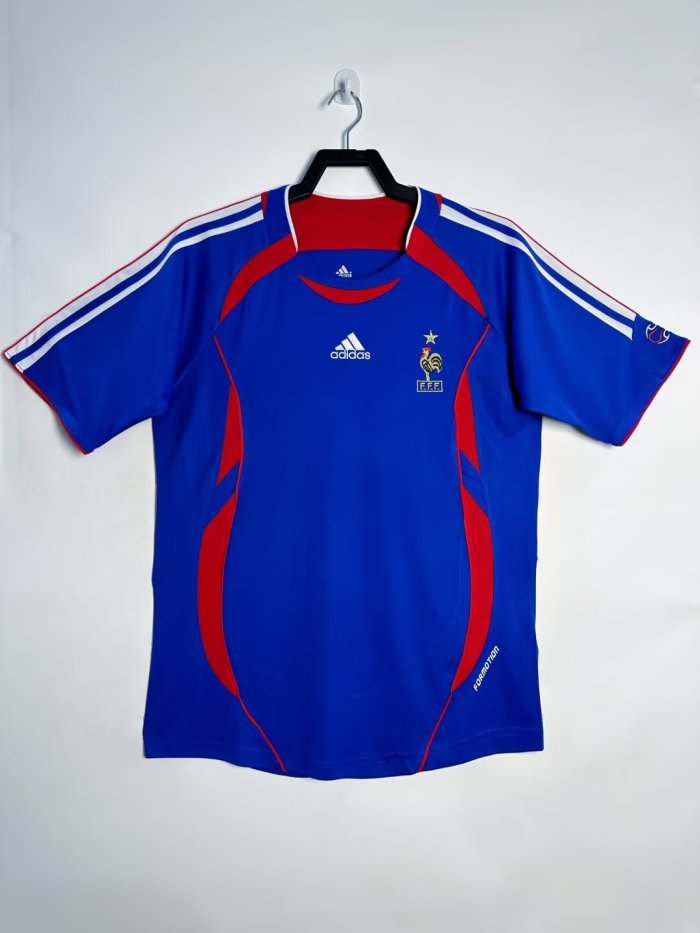 France Home Retro Jersey 2006/07