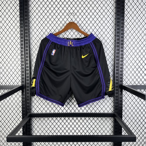 Los Angeles Lakers Team Basketball Shorts Black City Edition 19/20