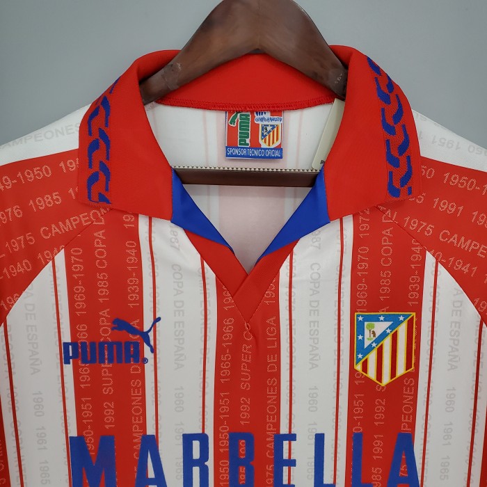 Atletico Madrid Home Retro Jersey 1995/96