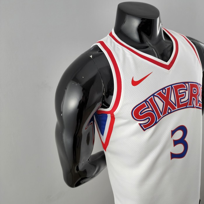 Allen Iverson Philadelphia 76ers Swingman White Jersey