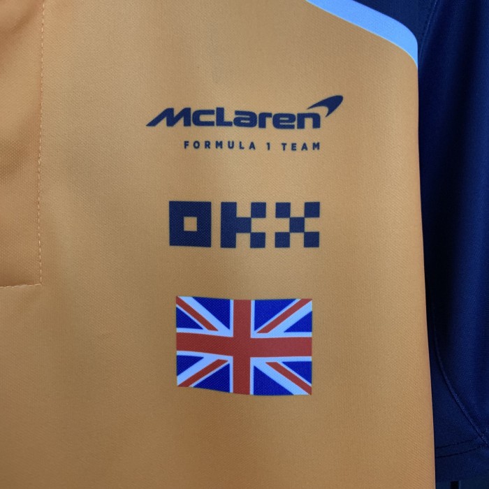 2025 McLaren Polo Shirt Orange NO.4 NORRIS