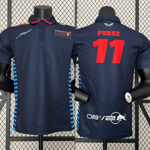 2024 Red Bull Racing Polo shirt Black NO.11 PEREZ