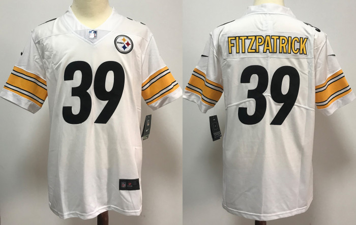 Pittsburgh Steelers Jersey White NO.39 FITZPATRICK