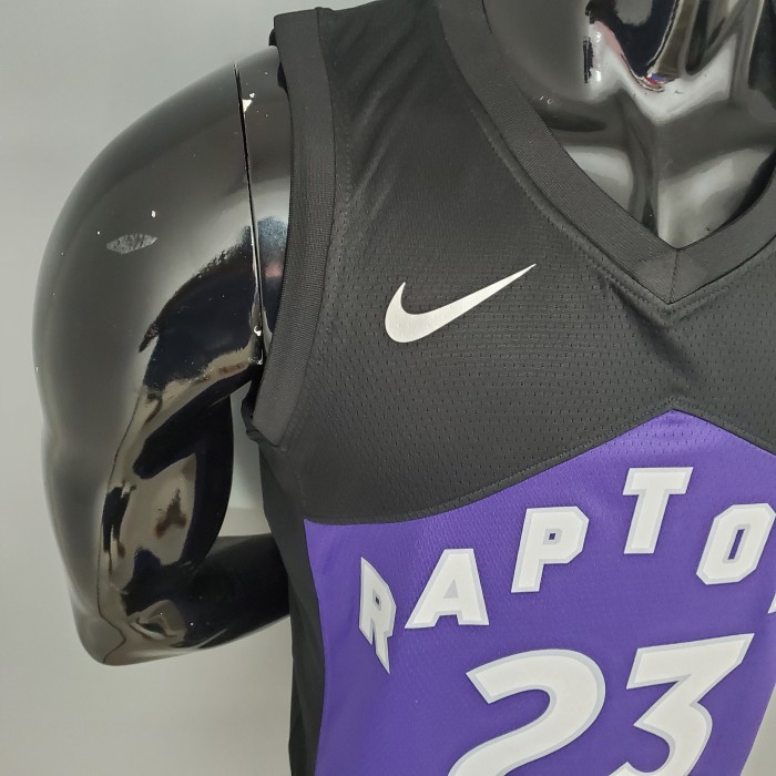 Fred VanVleet Toronto Raptors Bonus Edition 2020/21 Swingman Jersey Black and Purple