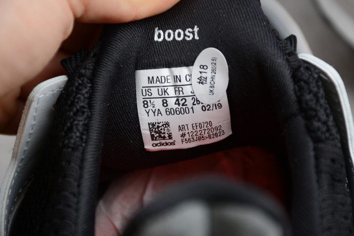 Ultra Boost S&L Black Grey Shock Red EF0720