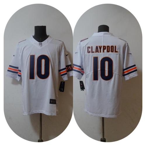 Chicago Bears Jersey White NO.10 CLAYPOOL