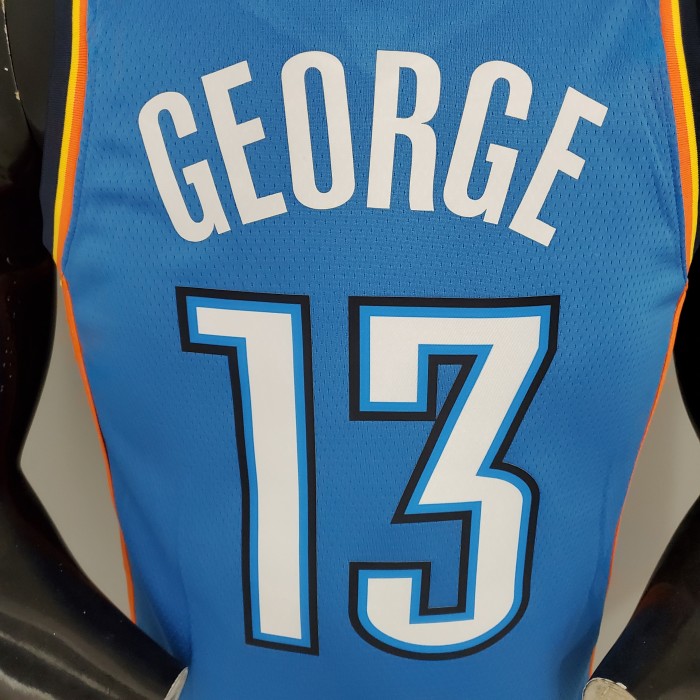 Paul George Oklahoma City Thunder Swingman Jersey Blue