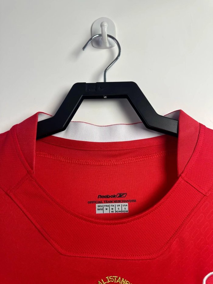 Liverpool Home Long Sleeve Retro Jersey 2004/05