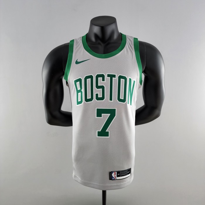 Jaylen Brown Boston Celtics Platinum Swingman Jersey Grey