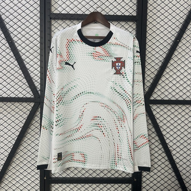 Portugal Euro 2025 Away Long Sleeve Man Jersey