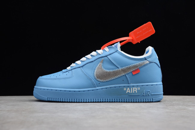 Off-White x Air Force 1 MCA UniversityBlue with Zip-Tie Cl1173-400