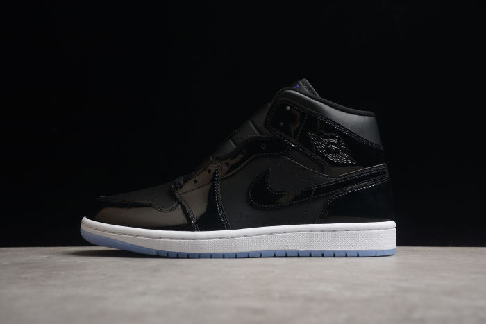 Air Jordan 1 Mid GS Deep Black