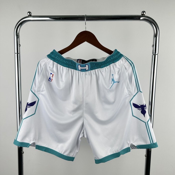 Charlotte Hornets Team Basketball Shorts White 20/21