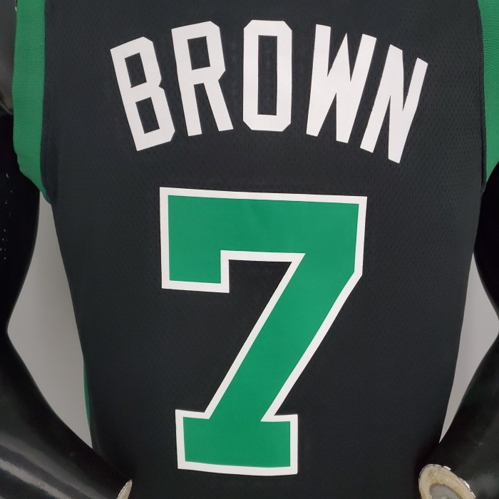 Jaylen Brown Boston Celtics Theme Black Swingman Jersey