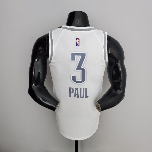 Chris Paul Oklahoma City Thunder 75th Anniversary 2022 City Edition Swingman Jersey White