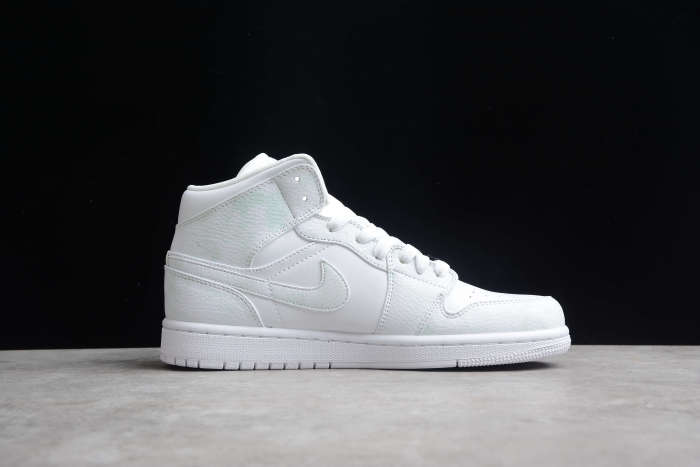 Air Jordan 1 Mid Triple White 554724-136