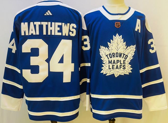 Toronto Maple Leafs Game Worn Jersey Blue 22/23 NO.34 MATTHEWS