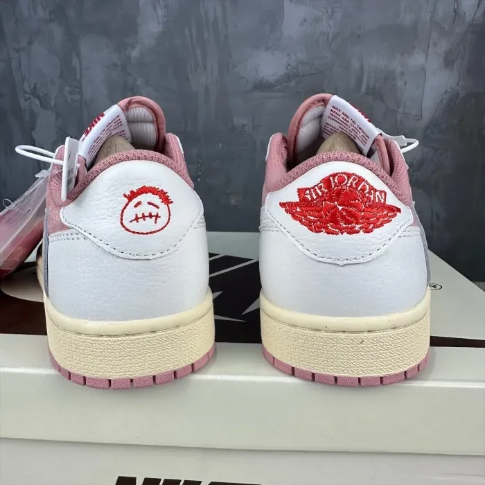 Travis Scott x Air Jordan 1 Low Pink White