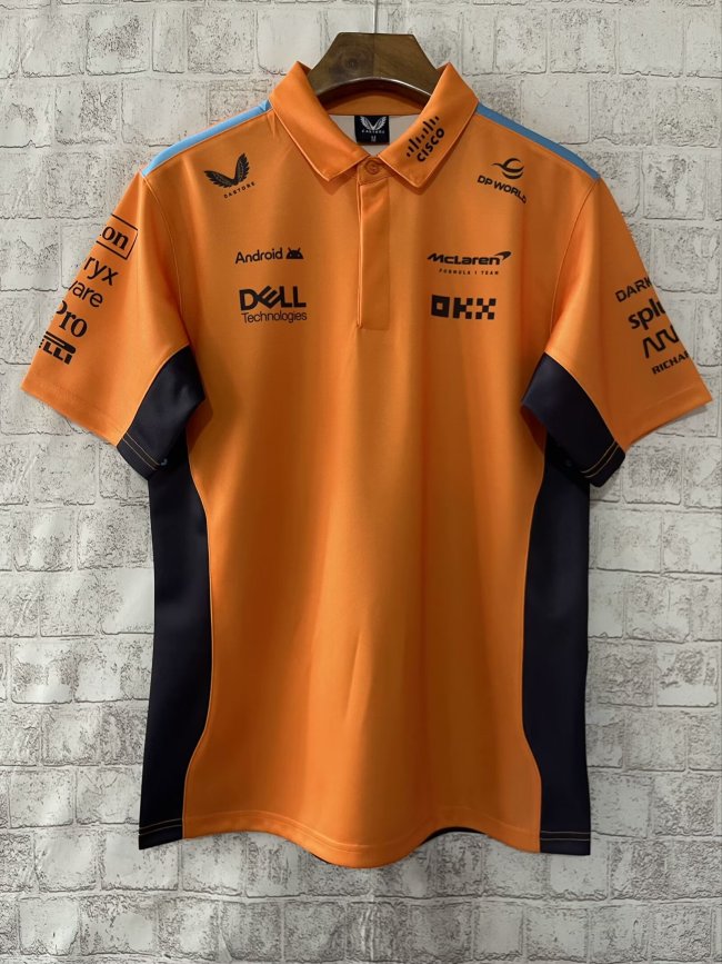 McLaren Polo Shirt Orange NO Number