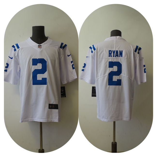 Indianapolis Colts Alternate Jersey White NO.2 RYAN