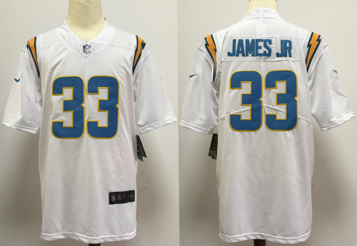 Los Angeles Chargers Alternate Jersey White NO.33 JAMES JR