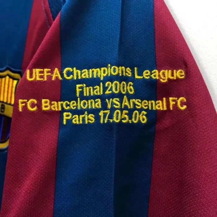 Barcelona Home Retro Jersey UCL Final 2006
