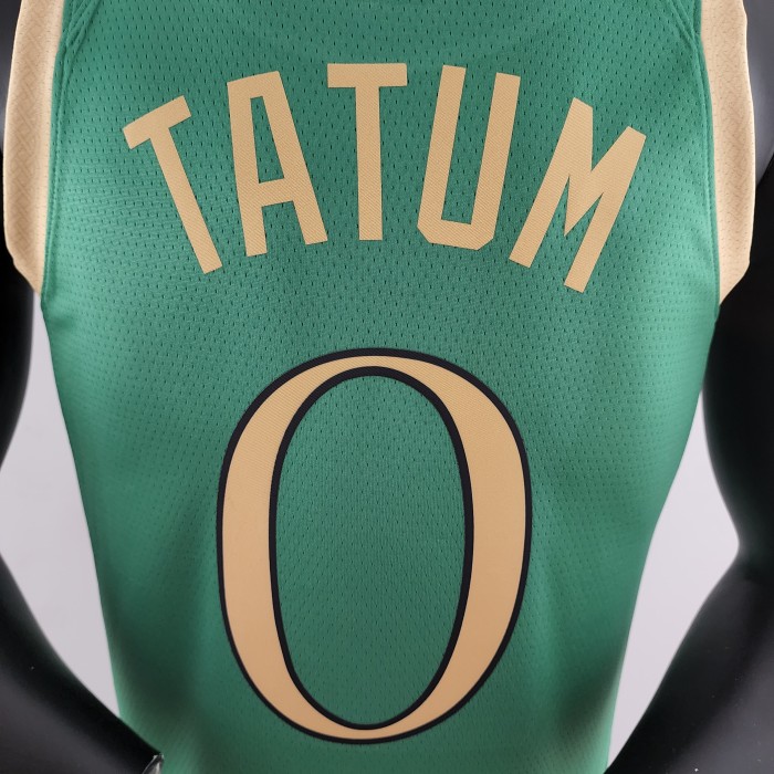 Jayson Tatum Boston Celtics Platinum City Edition Green Swingman Jersey 2020