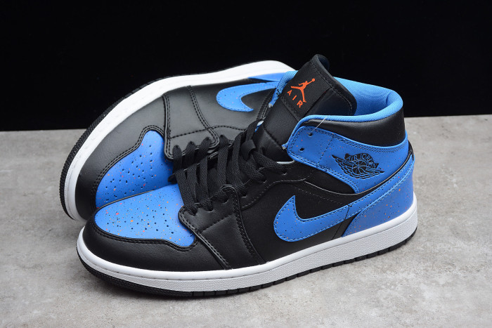 Air Jordan 1 Retro Mid Royal Paint Splatter 554724-048