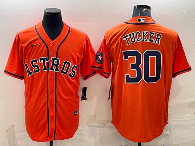 Houston Astros Limited Jersey Orange Fan Version NO.30 TUCKER