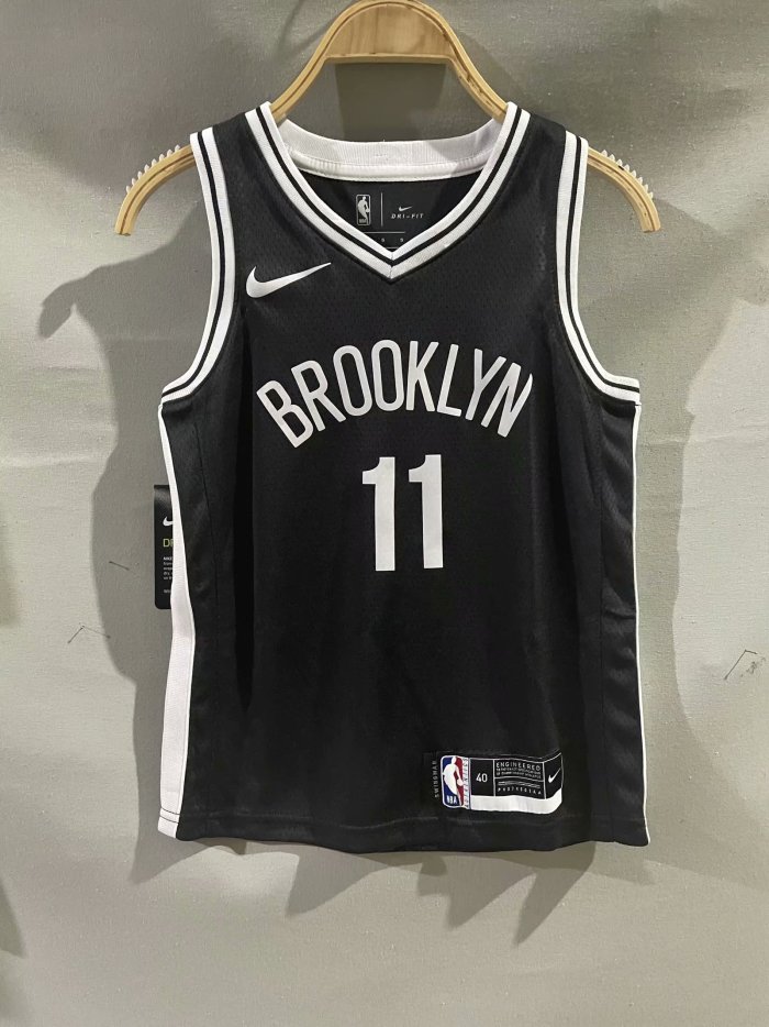 Brooklyn Nets Kids Jersey Black Icon Edition NO.11 IRVING