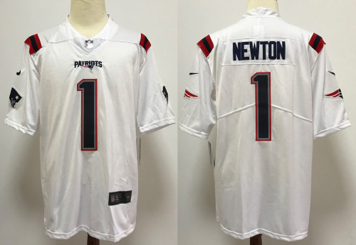 England Patriots Jersey White NO.1 NEWTON