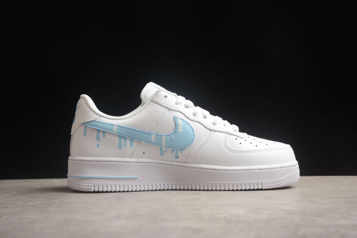 Air Force 1 Low Blue Dripping Custom CW2288-005