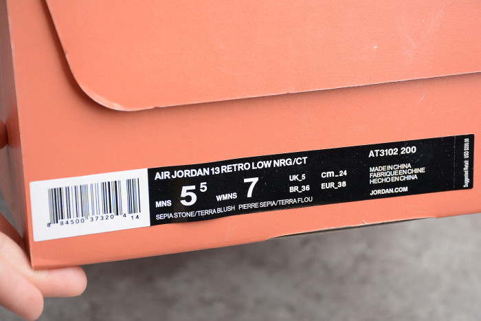 CLOT x Air Jordan Retro 13 Low NRG/CT ''Terracotta' (AT3102 200)