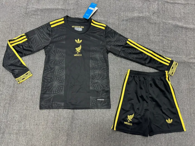 Mexico Gold Long Sleeve Kids Suit 25/26