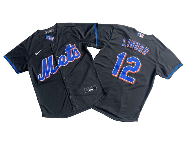New York Mets Alternate Jersey Black Fan Version NO.12 LIMDOR