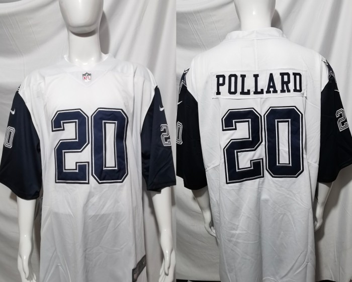 Dallas Cowboys Jersey White NO.20 POLLARD