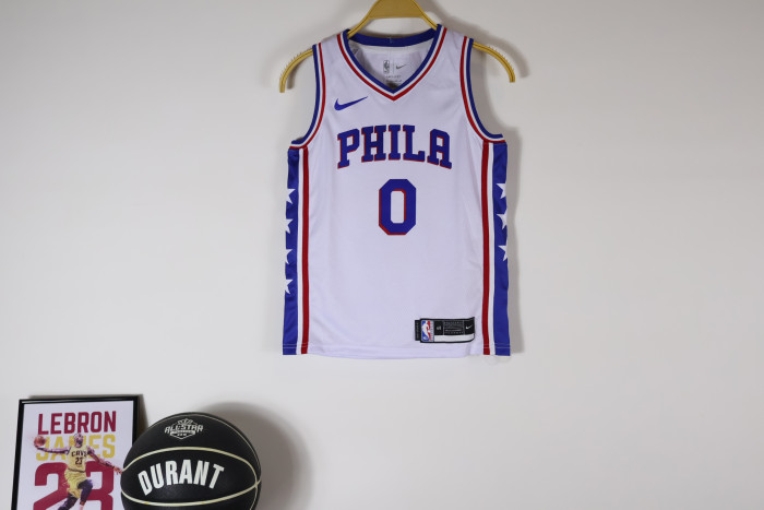 Philadelphia 76ers KIds Jersey White Icon Edition 22/23 NO.0 MAXEY