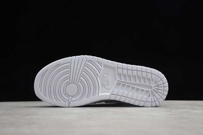 Air Jordan 1 MID SE Women's Shoes White/White Iridescent CK6587-100