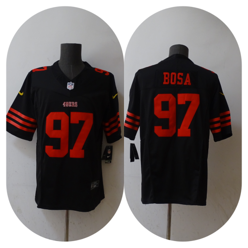 San Francisco 49ers Jersey Limited Editio Black NO.97 BOSA