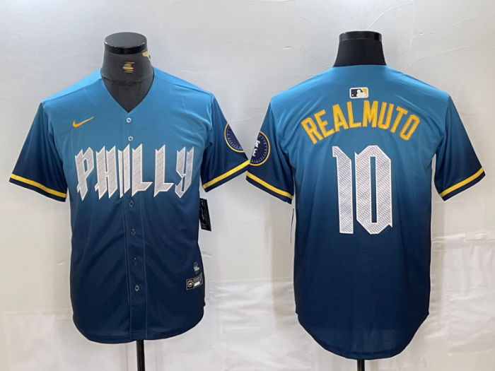 Philadelphia Phillies Limited Jersey Blue City Version NO.10 REALMUTO