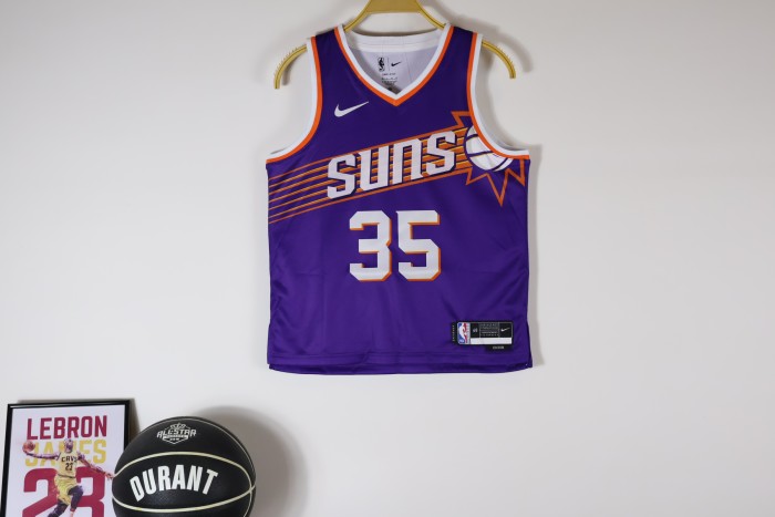 Phoenix Suns KIds Jersey Purple Association Edition  23/24 NO.35 DURANT