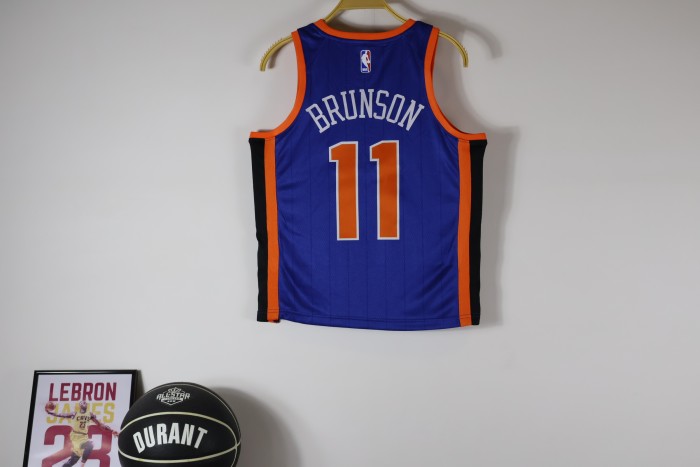 New York Knicks Kids Jersey City Edition 23/24 NO.11 BRUNSON