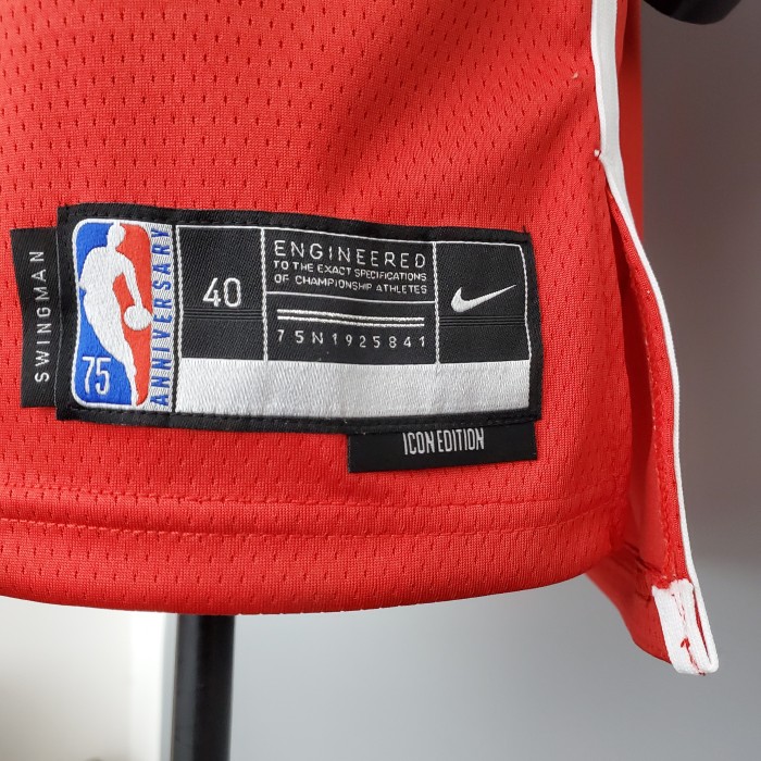 Russell Westbrook Washington Wizards 75th Anniversary Swingman Jersey Red