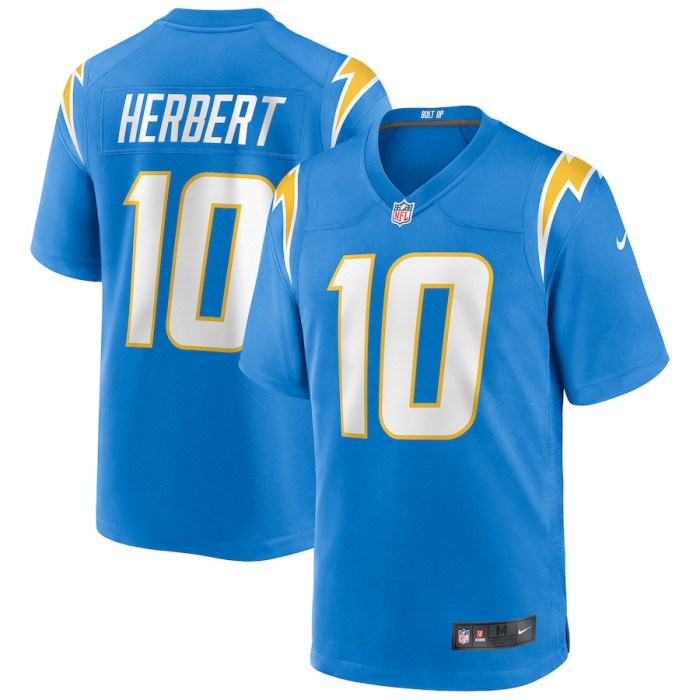 Los Angeles Chargers Game Jersey Blue NO.10 HERBERT